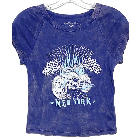 Rebellious One Tops - Rebellious One Shirt XS Road Race Motor Club New York Motorcycle Bikercore Punk